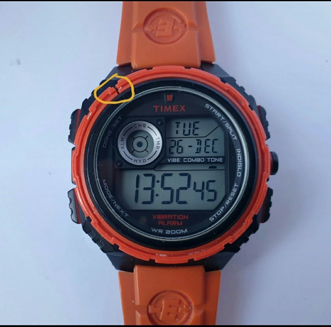 Timex Expedition T49981 vibration alarm wr200 indiglo