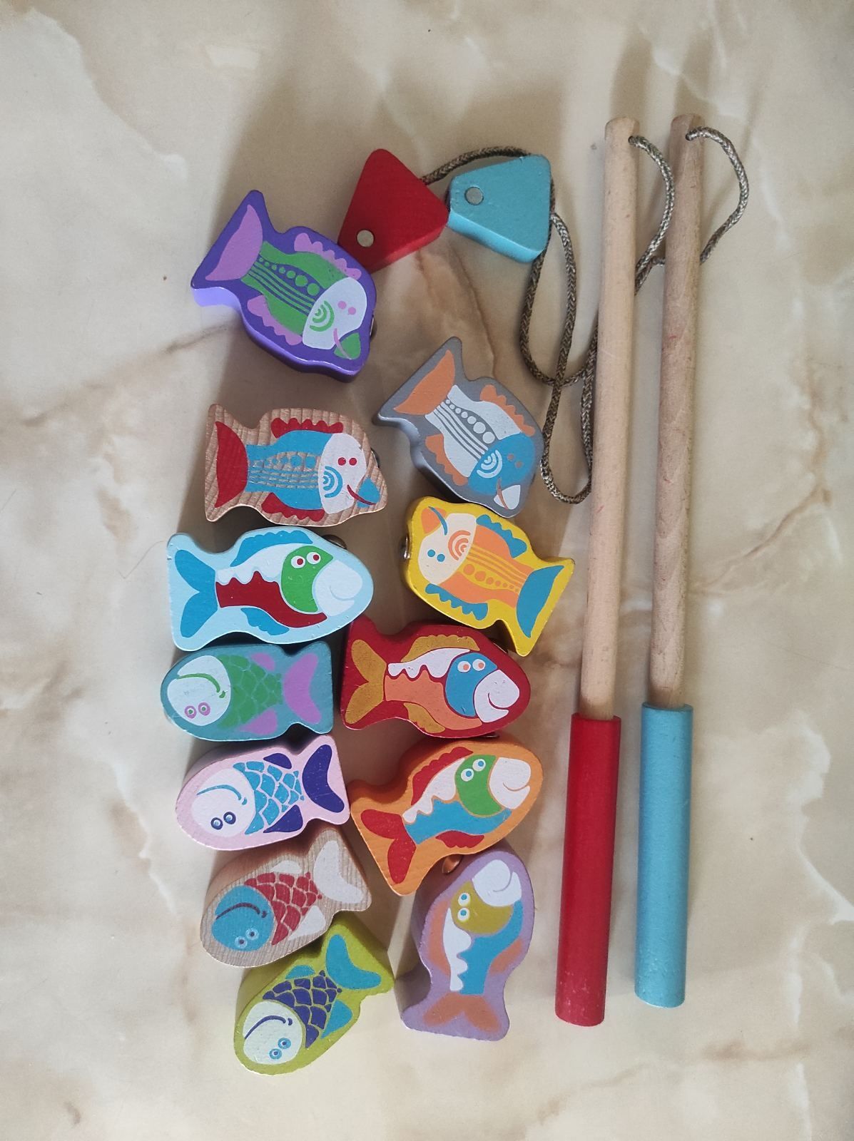Детские игрушки развивающие рыбалка, шнуровка,деревянный конструктор
