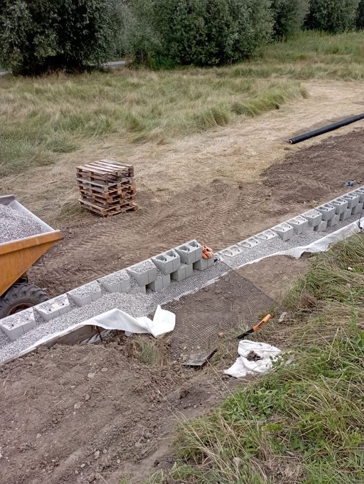 Usługi koparkowe, Transport, Roboty ziemne, przyłącza wod-kan GAZ inst