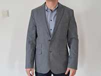 Marynarka męska garnitur szara slim fit, Cortefiel rozm M