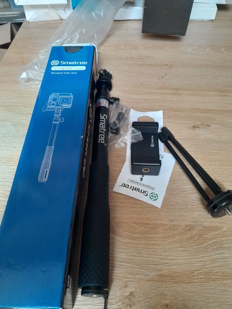 Smatree SmaPole Q3 drążek teleskopowy ze statywem do tel. GoPro 90cm