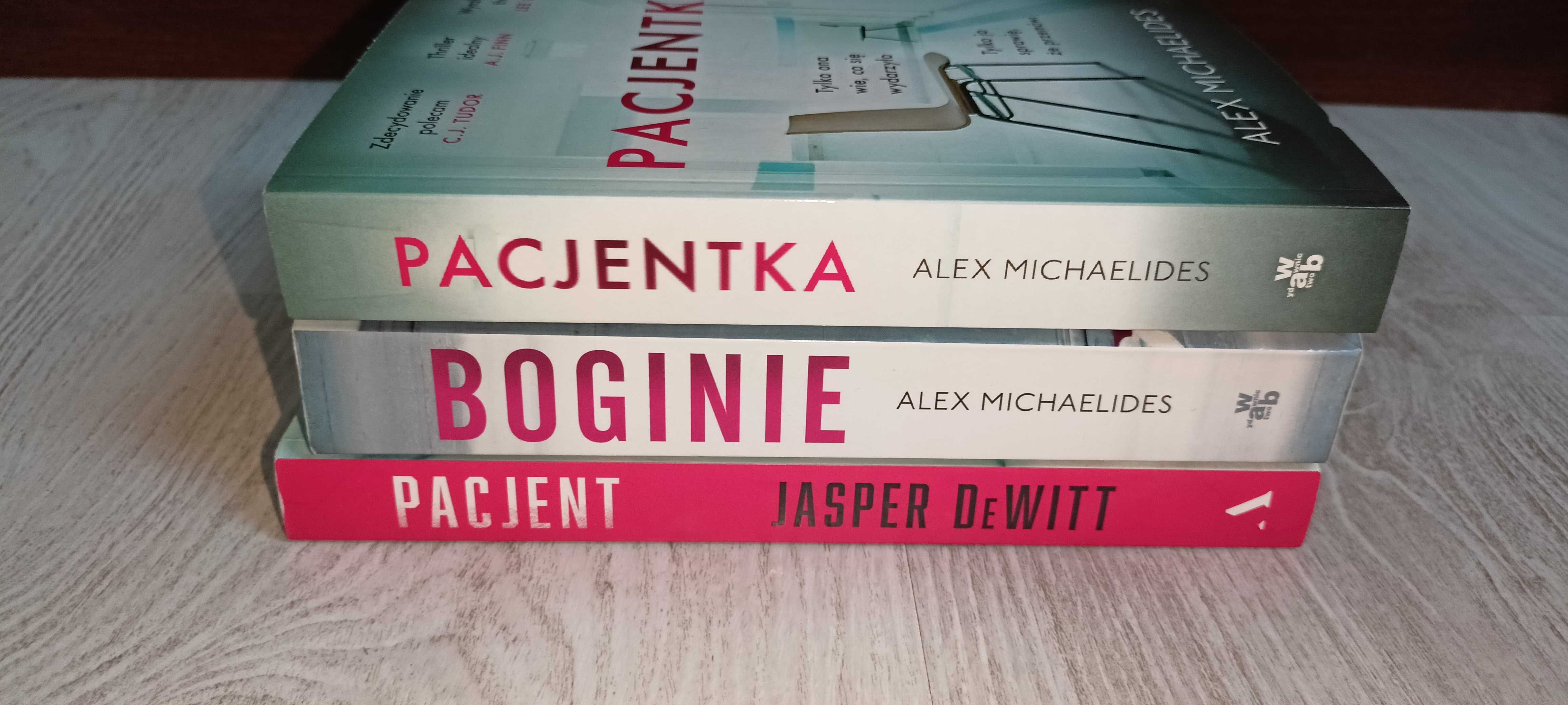 3x Alex Michaelides Pacjentka + Boginie + Jasper DeWitt Pacjent