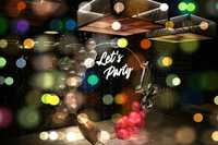 Napis LED / neon "Let's Party"