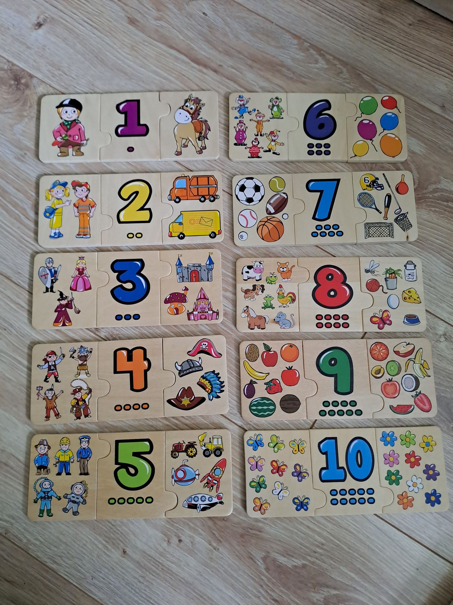 Puzzle drewniane gra edukacyjna