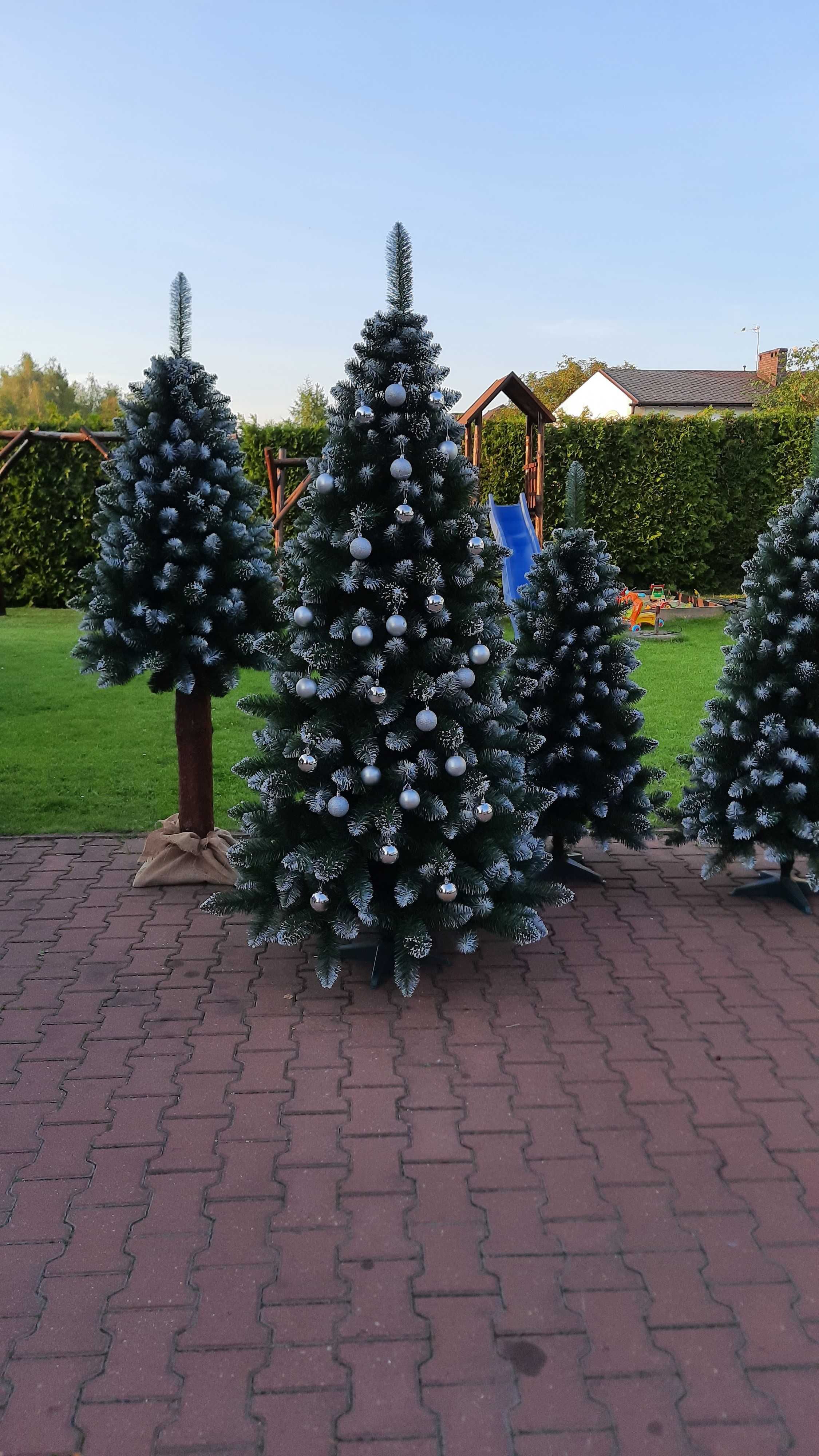 Choinka Sztuczna na stojaku Gęsta 120cm Sosna Diamentowa Producent