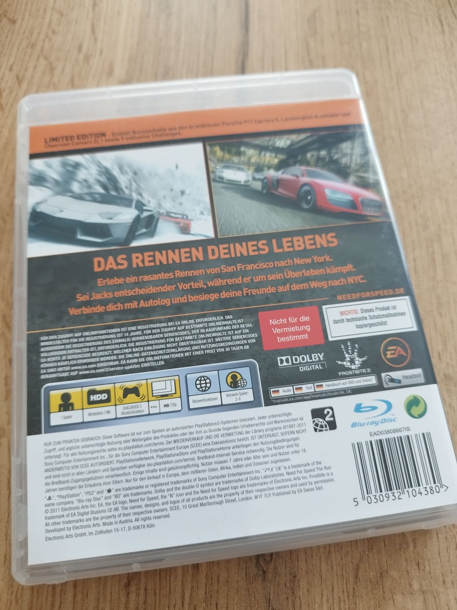 Need for Speed The Run Limited Edition PlayStation 3