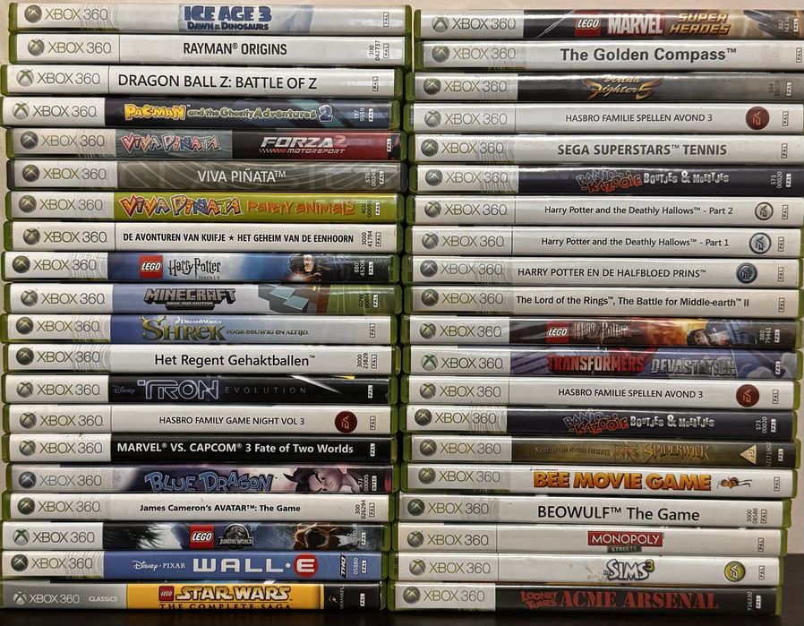 Диски XBOX 360 / ONE / Series X ліцензія колекція ціна за весь лот