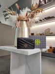 Гаманець Tory Burch Kira Chevron Medium Slim Wallet Black