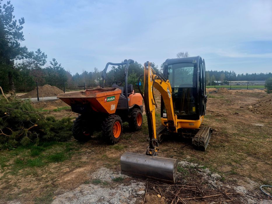 Wypożyczalnia wynajem minikoparki wozidło zageszczarka 24/7h