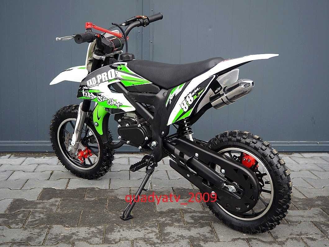 Mini cross cros kxd 49 50 cc spalinowy motor koła 10 cali pocket super