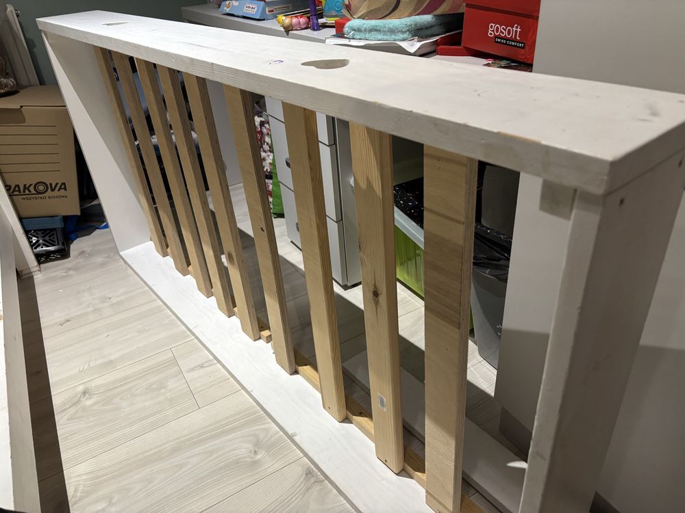 Łóżko dziecięce sosnowe z szuflada 160x80