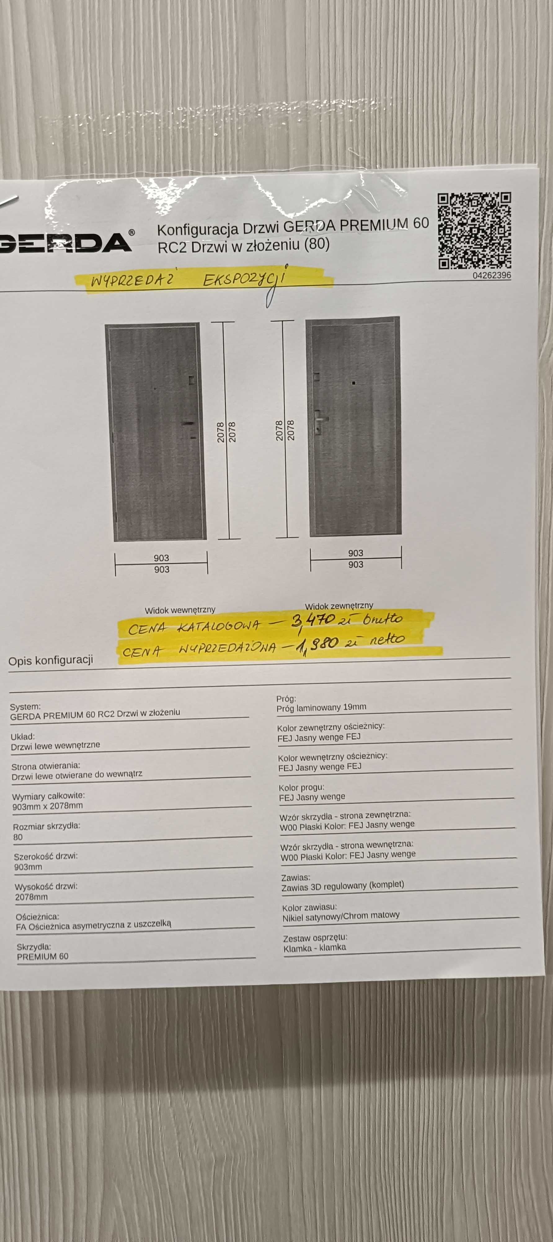 Drzwi zewnętrzne Gerda #z27