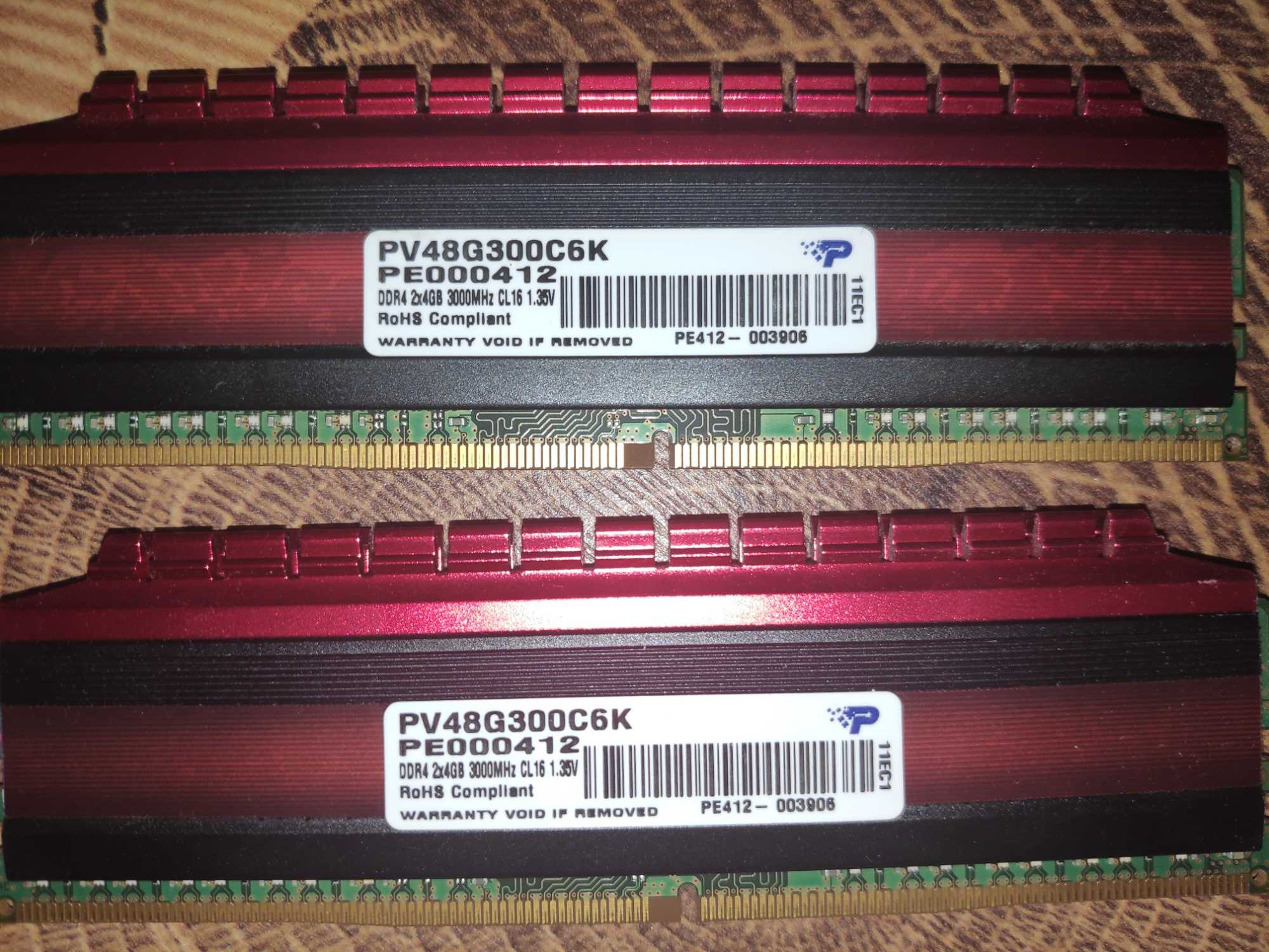 Patriot 8GB (2x4GB) 3000MHz CL16 Viper 4