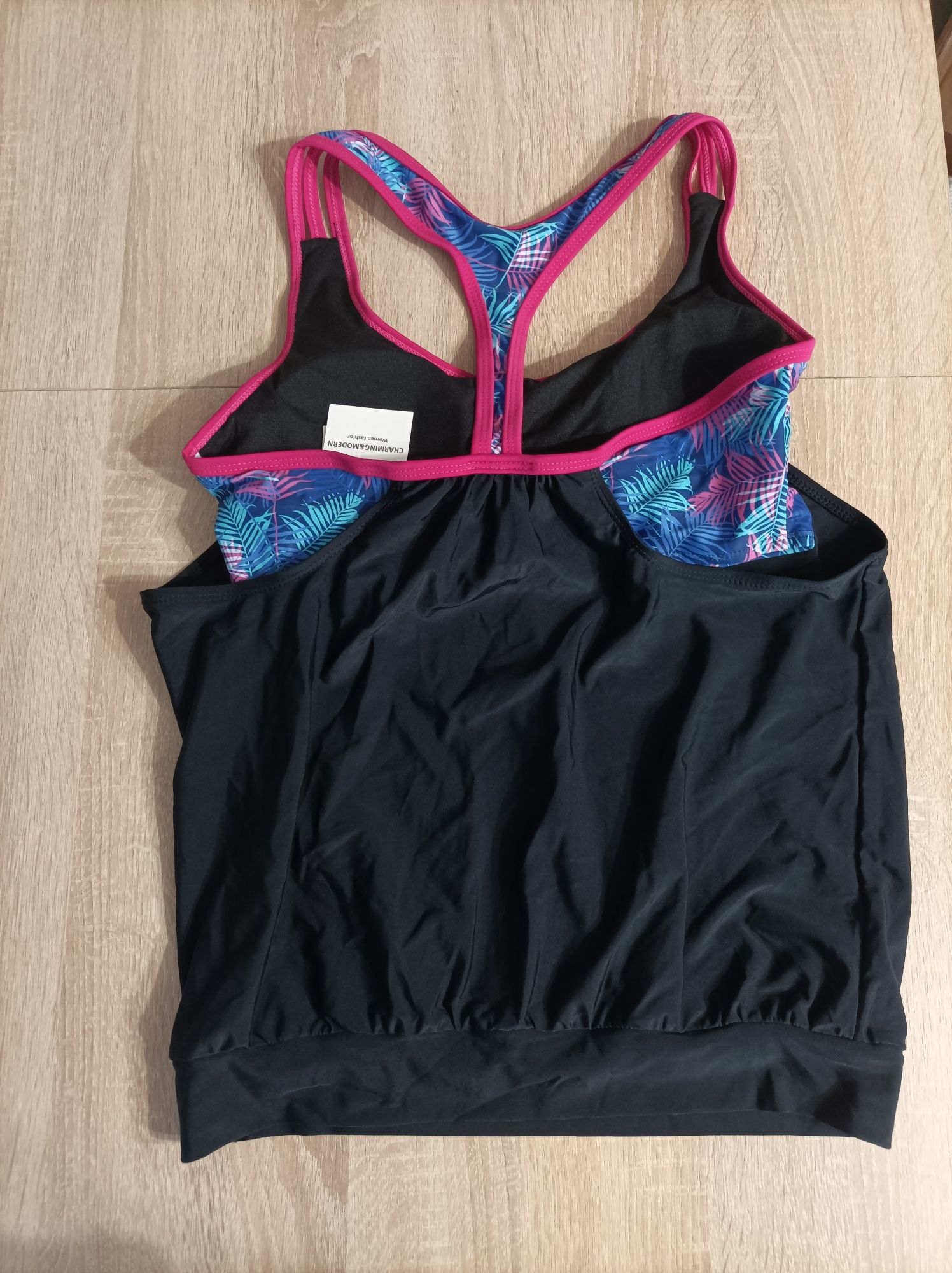 Strój kąpielowy tankini S szorty wyszczuplający bikini push up