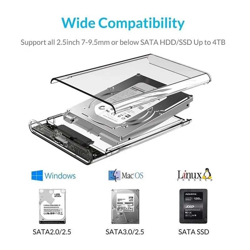 Внешний карман 2.5" SATA HDD/SSD USB 3.0