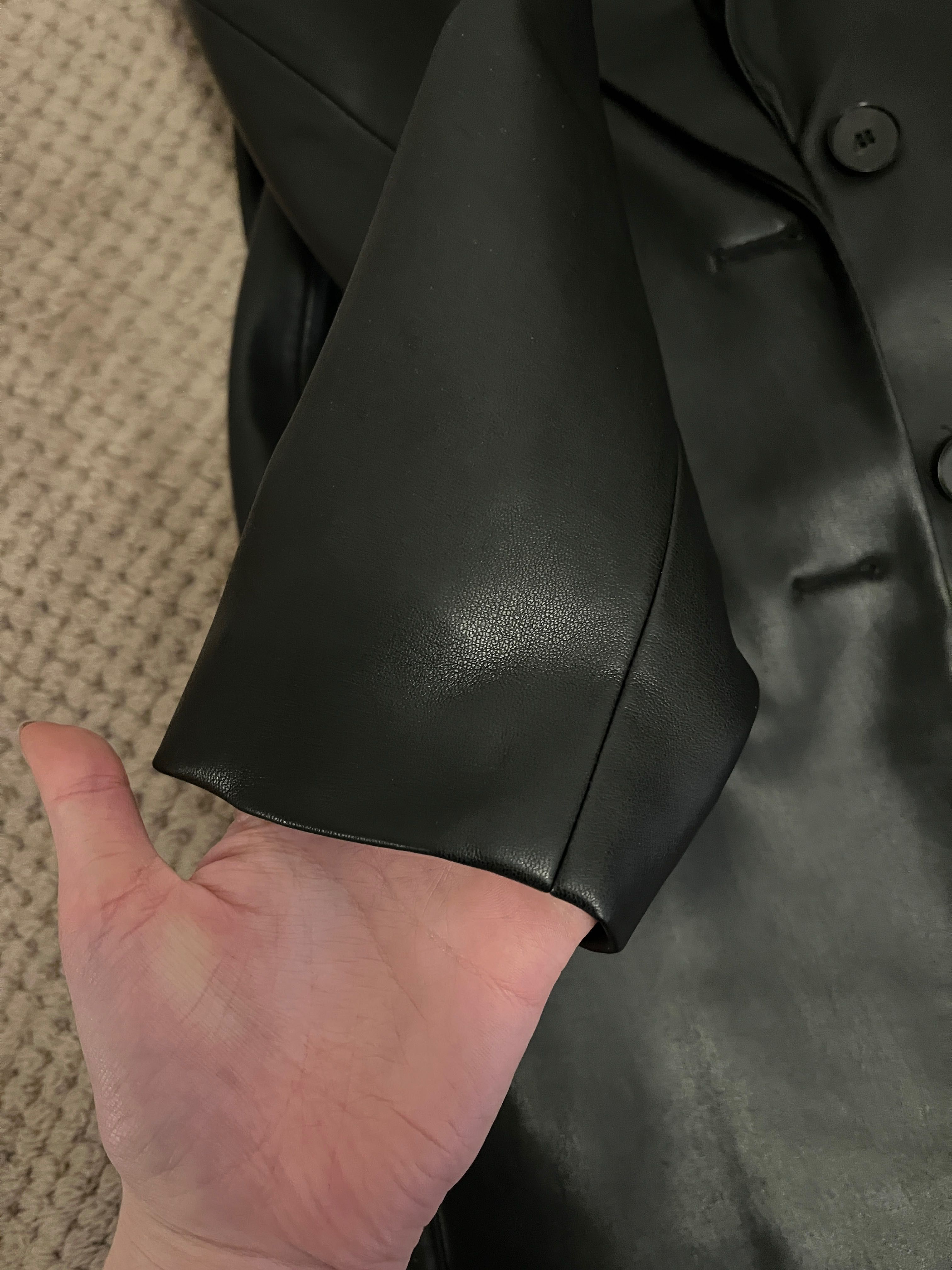 Шкіряний піджак кожаный черный пиджак жакет