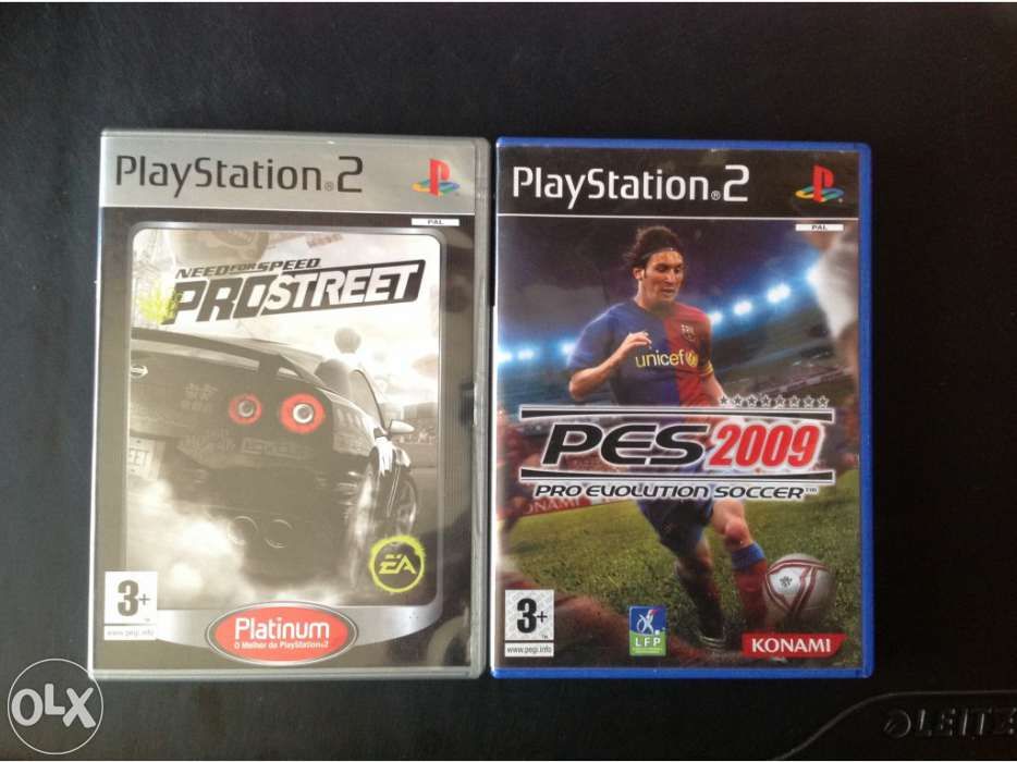 Pes 2009 e need for speed prostreet playstation 2
