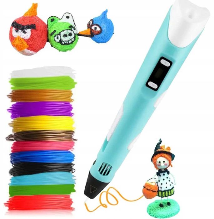 DŁUGOPIS PISAK 3D magiczny długopis drukarka 3D+WKŁADY 10M (GRATIS)