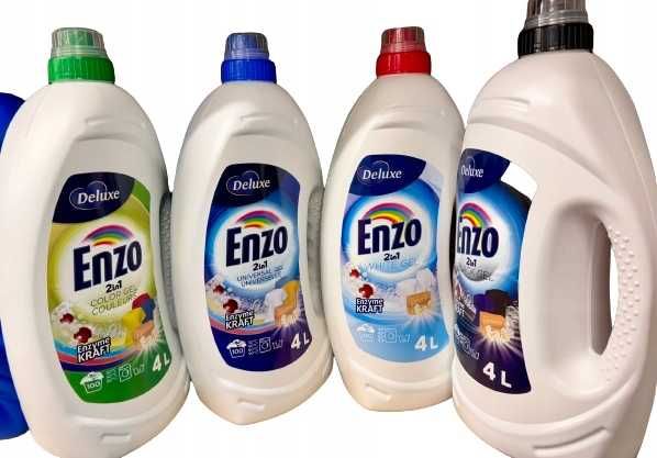 Enzo Deluxe żel do prania 2w1 4litry color black white universal