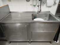 Banca lava loiça industrial inox