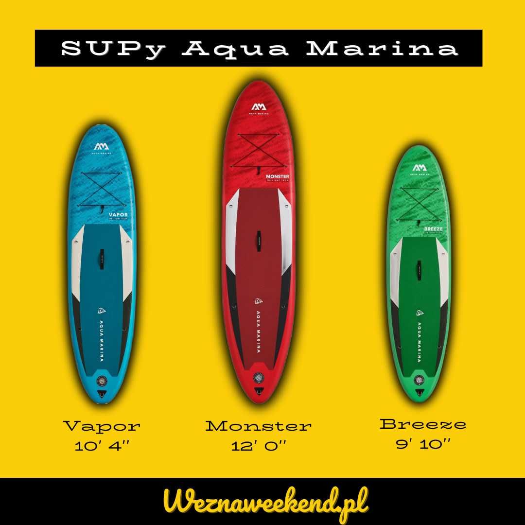 Wynajem deski SUP paddle board Aqua Marina weznaweekend