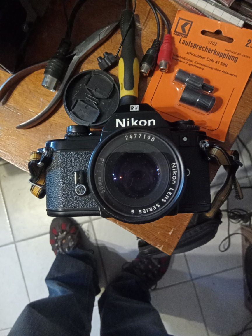 Aparaty analogowe Canon Nikon Minolta Sigma polaroid zestaw