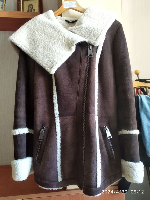 Дублянка натуральна, коричнева, вівчина, р. М.