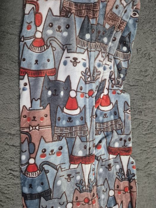 Koc świąteczny w kotki