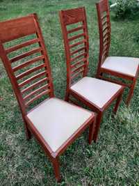 Mocne i stabilne krzesła skórzane BIAGIO 6 do salonu,jadalni, kuchni.