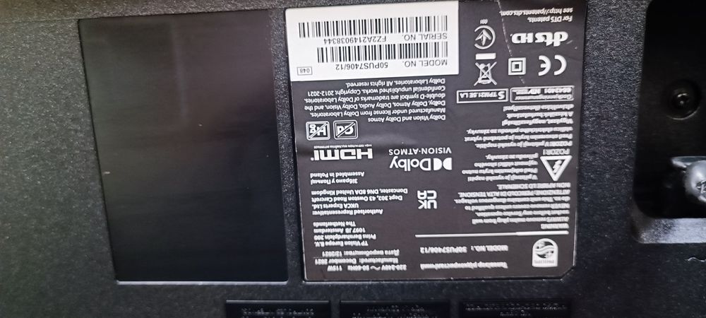 50" PHILIPS 4K UHD Android Смарт Український 50PUS7406