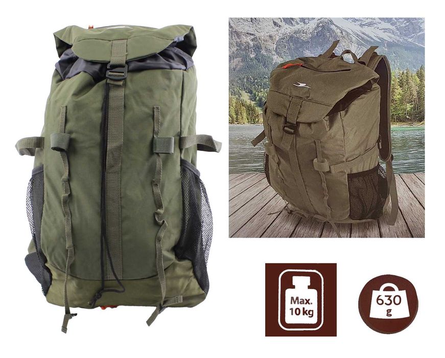 Plecak turystyczny 40l pokrowiec H2O trekkingowy lekki, wodoodporny