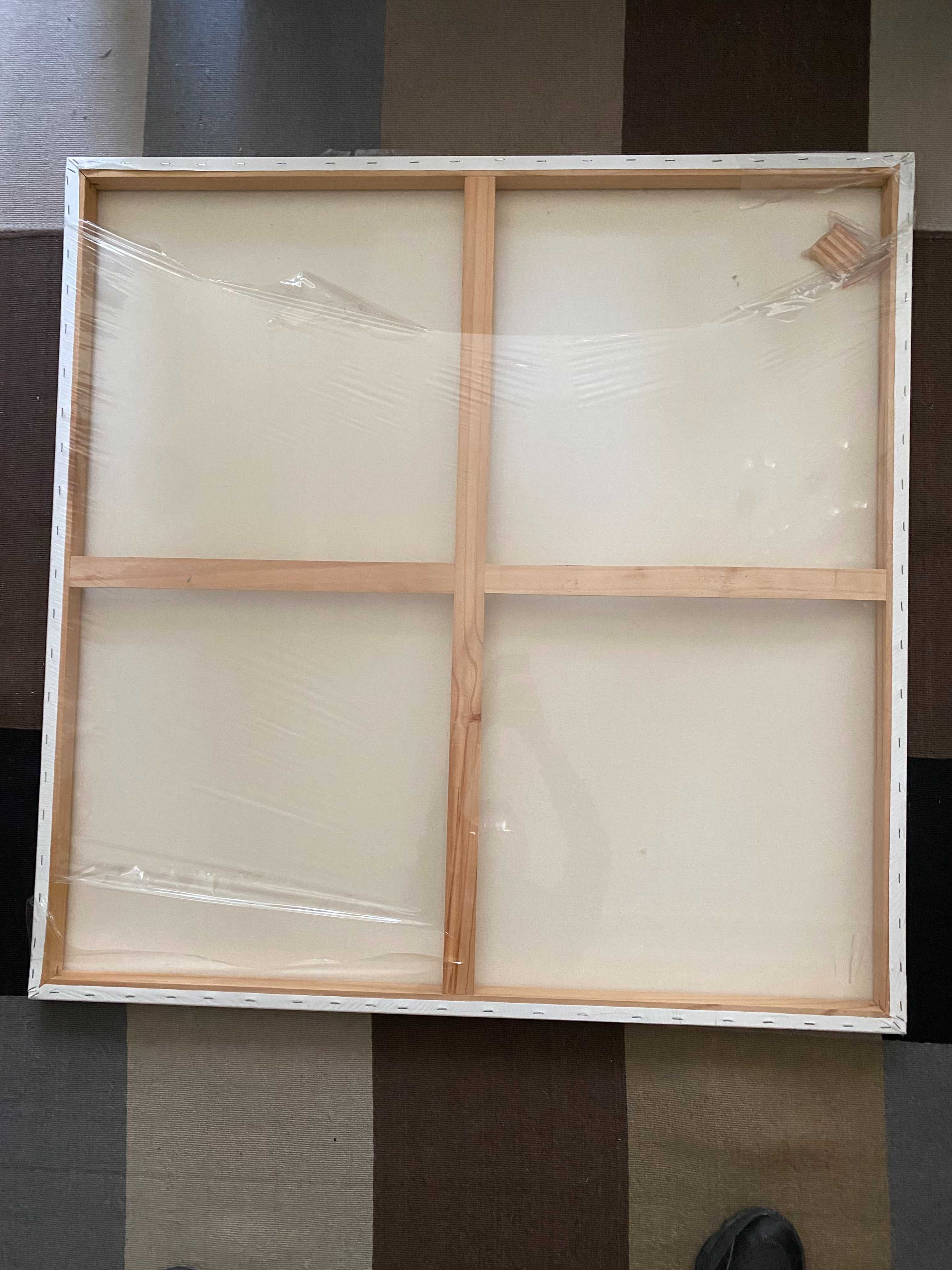 Tela esticada para pintura - 1m X 1m X 3,5
