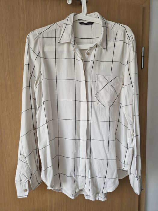 Koszula flanelowa Biała w kratkę