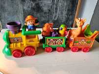 77948 little people muzyczny pociąg zoo figurki kolejka