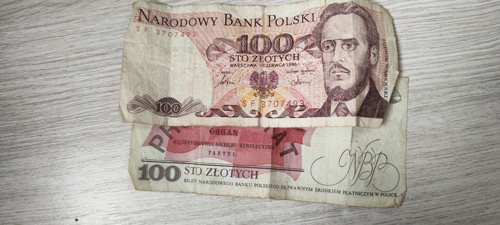 2x Banknot PRL 1986