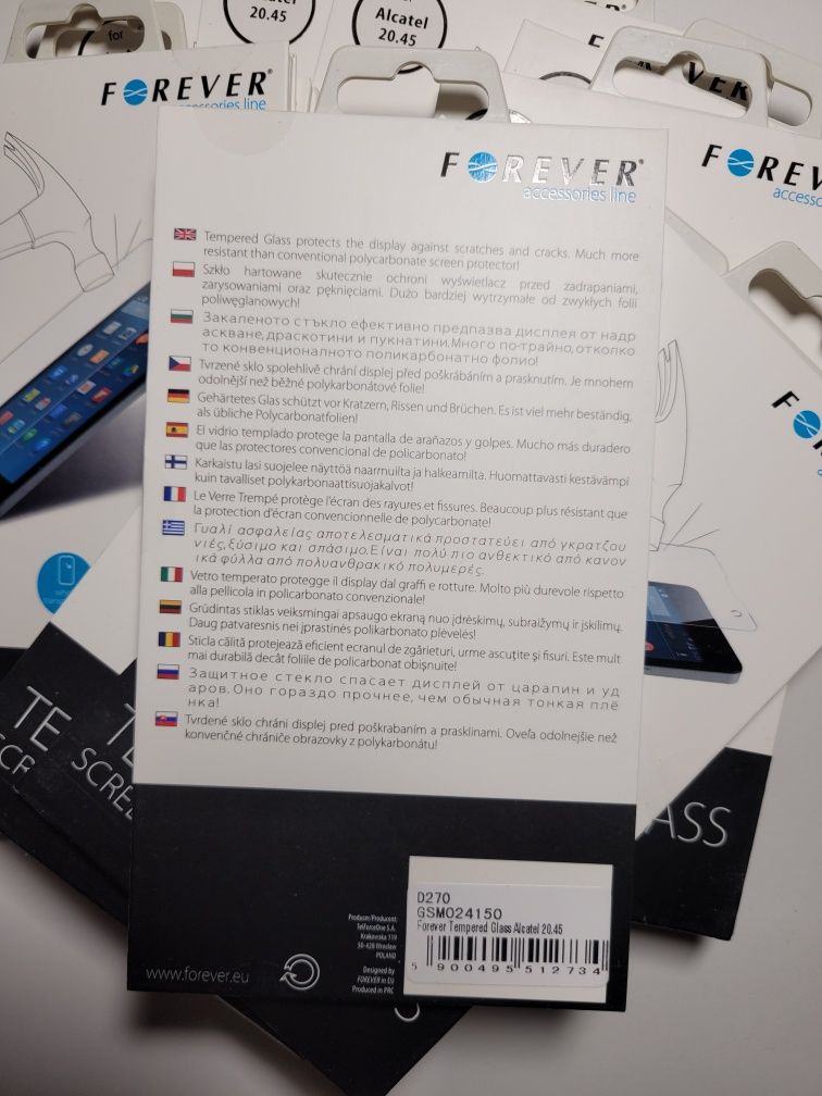 Szkło hartowane Forever Tempered Glass Alcatel 20.45 10sztuk