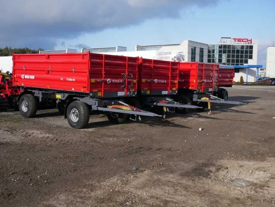 Przyczepa Rolnicza Metal Fach T 710 Ładowność 6 8 ton 10 Dostawa