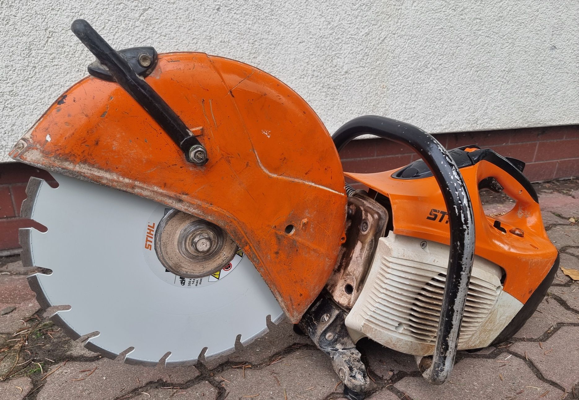 STIHL TS 420 przecinarka do stali i betonu Nowa Tarcza gotowa do pracy