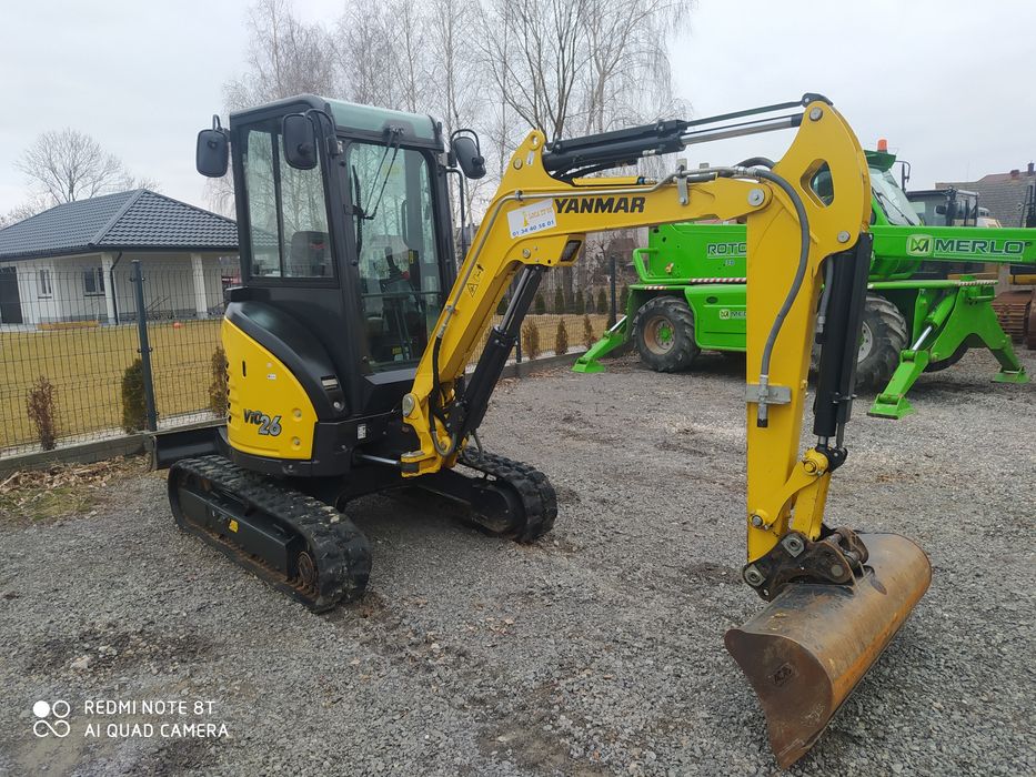 Yanmar vio 26 minikoparka cat komatsu jcb volvo
