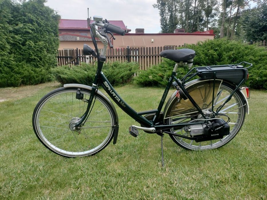 Holenderski rower spalinowy Saxonette Spartamet Sachs E start