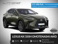 Lexus NX 350h Omotenashi 2,5 Hybrid 243 KM - 4X4 - DOSTĘPNY!