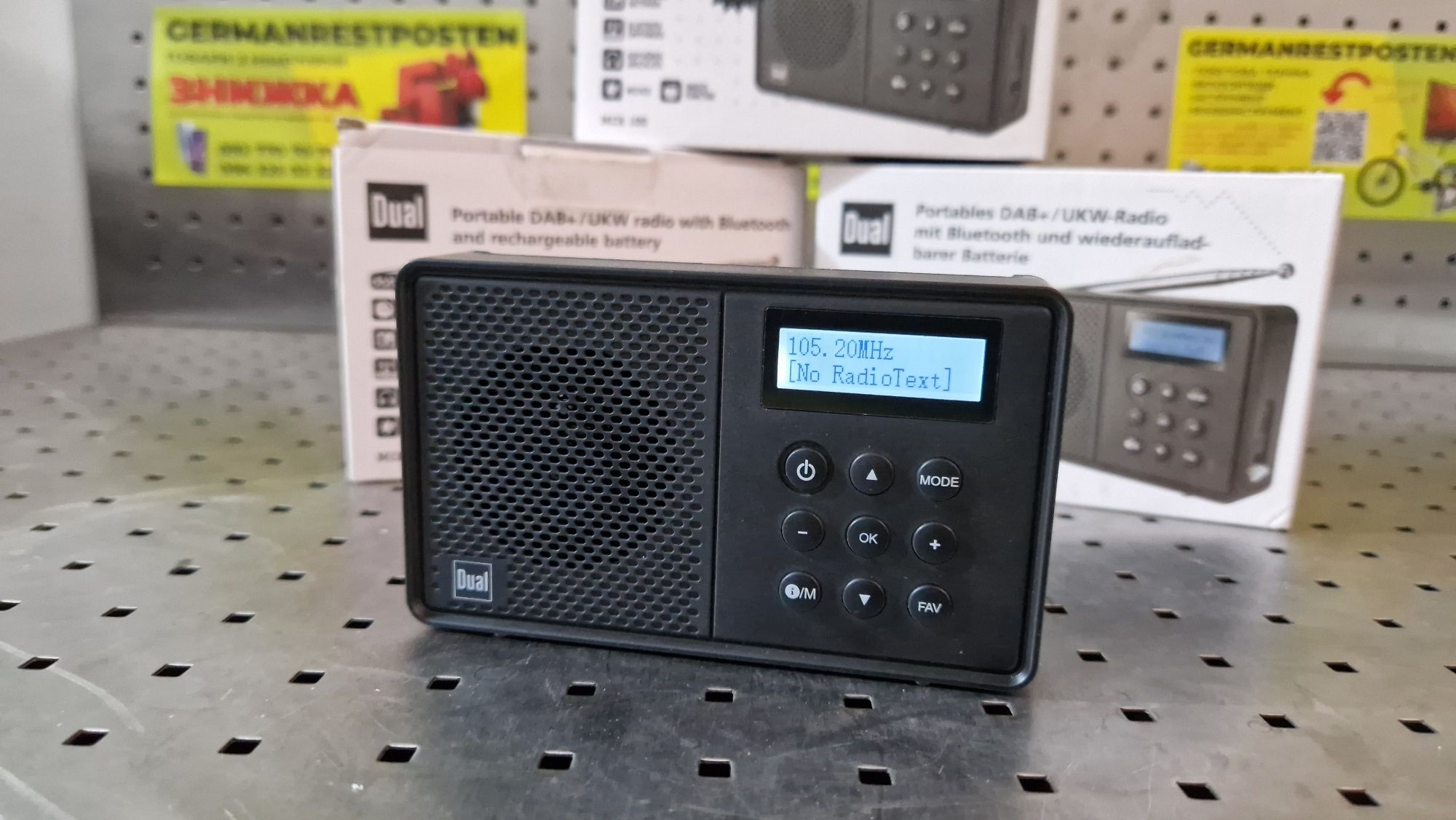 Акумуляторне радіо FM DAB+ Bluetooth DUAL MCR 100