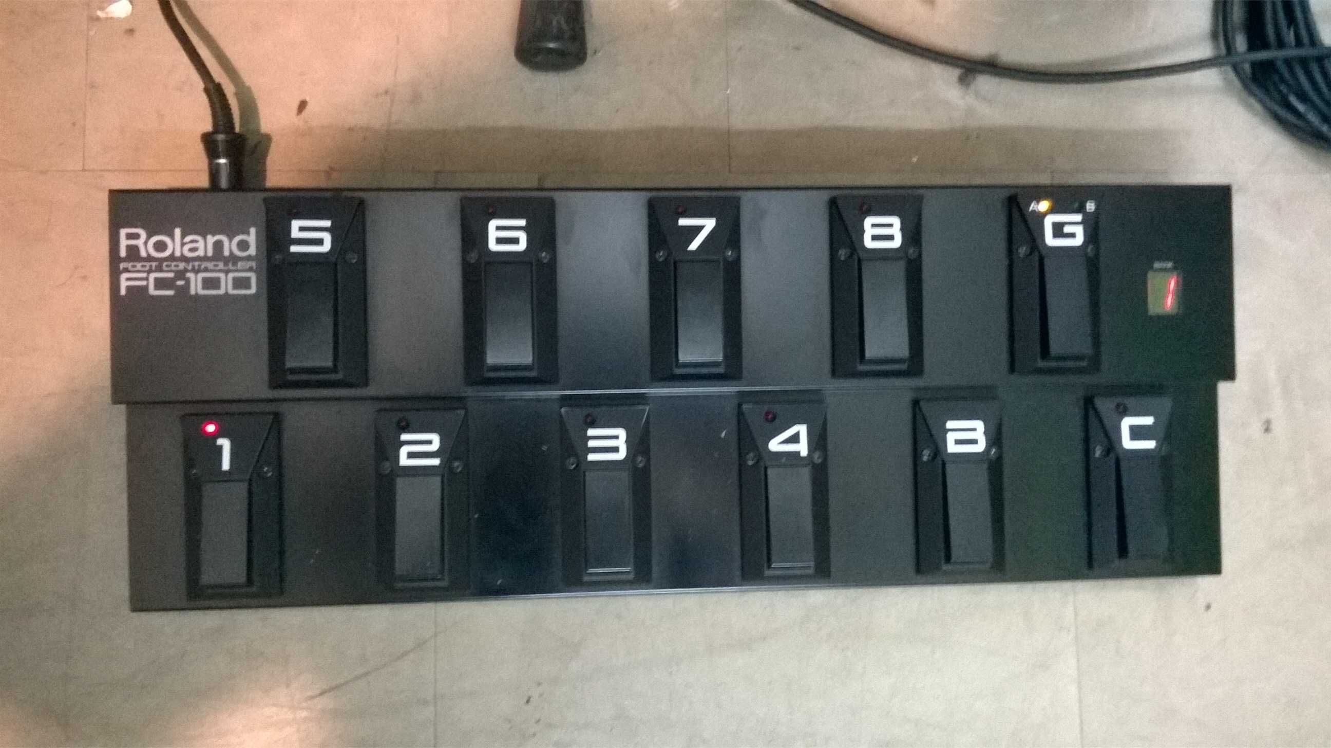 ROLAND GP 8 ROLAND FC 100 procesor efektow kontroler kabel RRC