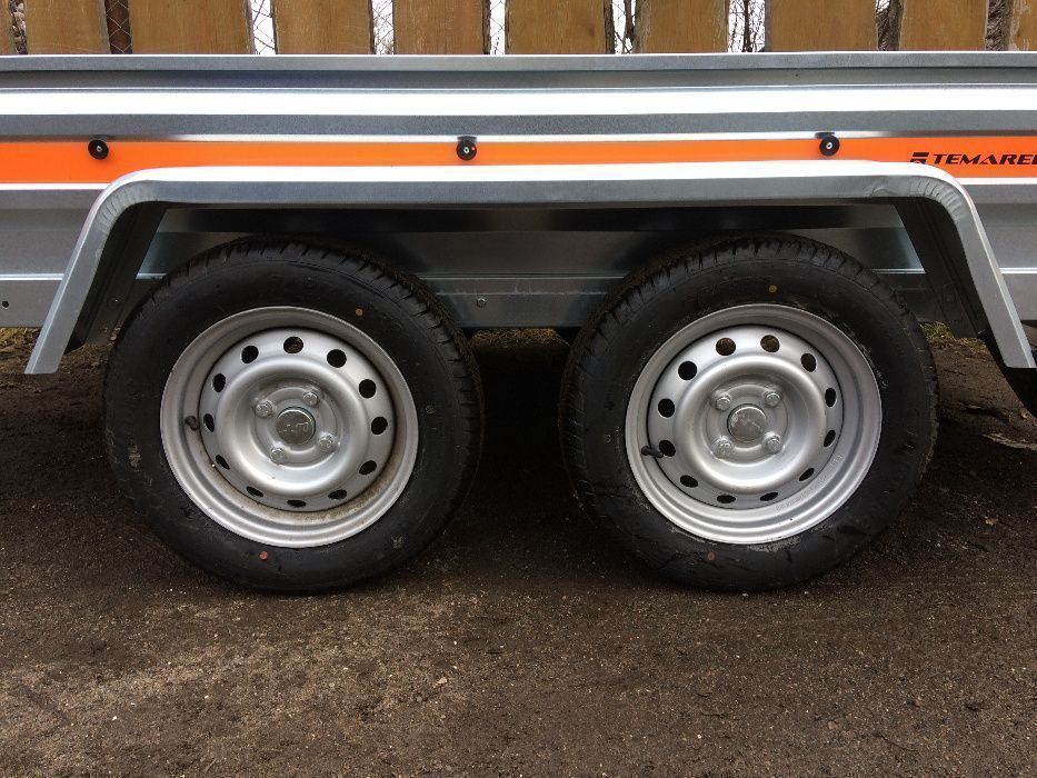 Przyczepka TEMA 263x125 tandem 2 osie 750 DMC dostawa cała Polska