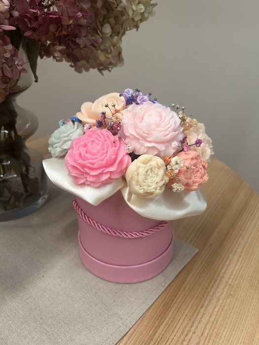 Mydlany bukiet | Flower Box | Upominek
