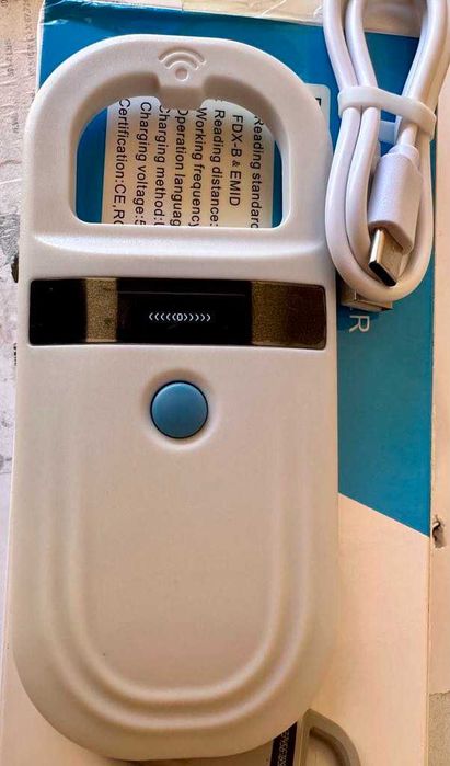 Leitor Microchip de identificação Animal NOVO com memória
