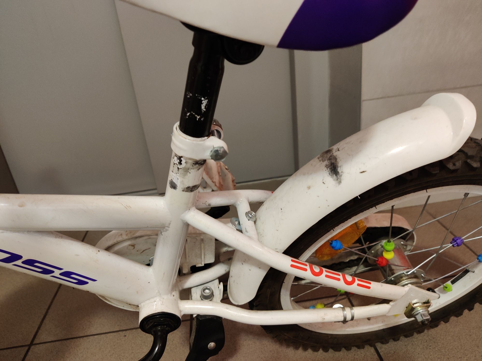 Rower Kross Lea Mini 3.0 16 cali biały, różowy, fioletowy