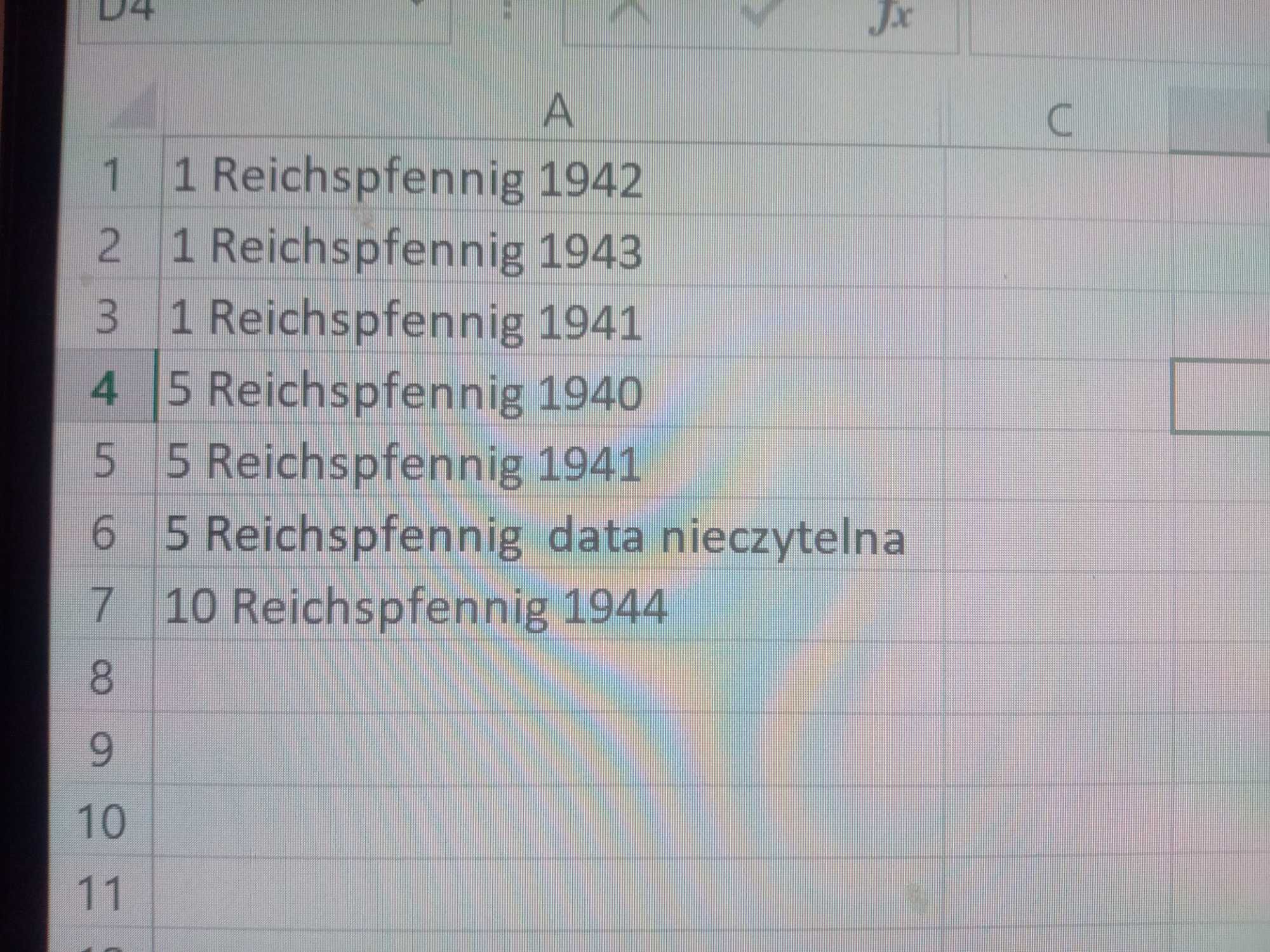 Zestaw 1,2,5 reichspfenning Rzesza