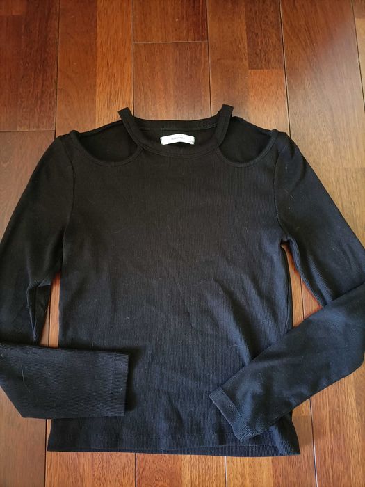 bluzka czarna Reserved r. 152 odkryte ramiona