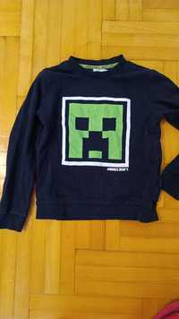 Bluza dla chłopca Minecraft rozmiar 128 czarna